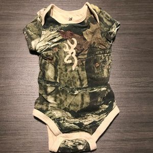 Browning camo onesie